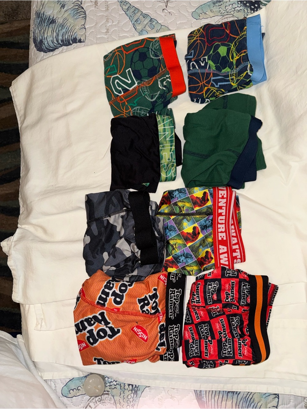 Boys Assorted Multi-Color Boxer Briefs Pack - Mixed Patterns